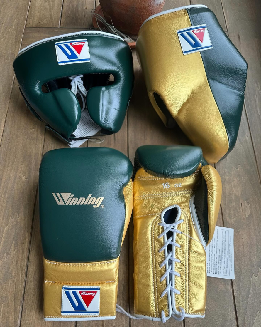 Winning Boxing Sets, Green/Gold Winning Boxing Christmas Gift for Men, Thanksgiving Gifts for Him